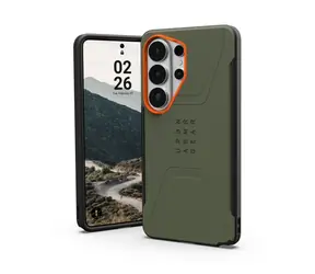 UAG Civilian Zadní kryt pro Samsung Galaxy S26 Ultra olive drab/orange