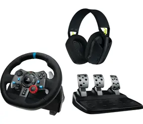 Logitech G29 Driving Force + sluchátka Logitech G435 / závodní volant / pedály / PC / PS3 / PS4 / PS5 