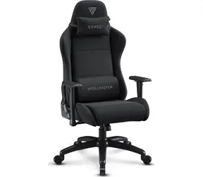 SENSE7 Spellcaster FUKU XL černá / Herní židle / Látka / nastavitelná / pojezdová kolečka / nosnost 160 kg 