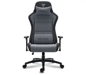 SENSE7 Spellcaster FUKU XL černo-šedá / Herní židle / Látka / nastavitelná / pojezdová kolečka / nosnost 160 kg 