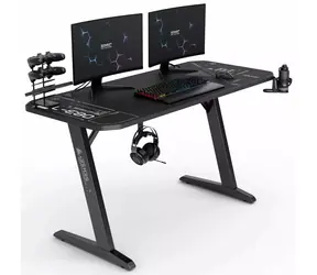 SENSE7 Nomad Cybernetic černá / Herní stůl / 140 x 60 cm 