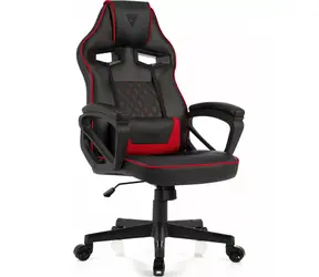 SENSE7 Knight černo-červená / Herní židle / Ekokůže / nastavitelná / pojezdová kolečka / nosnost 120 kg 