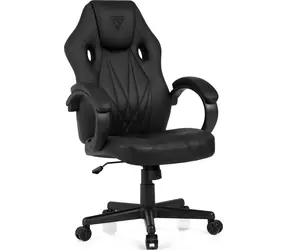 SENSE7 Prism černá / Herní židle / Ekokůže / nastavitelná / pojezdová kolečka / nosnost 120 kg 