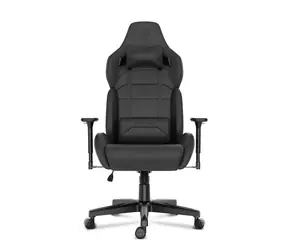 SENSE7 Sentinel černá / Herní židle / Ekokůže / nastavitelná / pojezdová kolečka / nosnost 150 kg 