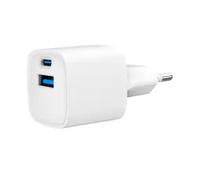Gembird TA-UC-PDQC20-W-01 Síťová nabíječka bílá / 1x USB-C + 1x USB-A / 20W