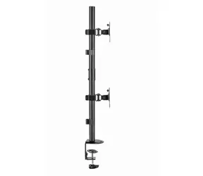 Gembird MA-D2-02 Držák 2 monitorů na stůl černá / do 32” a 9 kg / naklápěcí