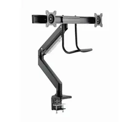 Gembird  MA-DA2-04 Držák 2 monitorů na stůl černá / do 32” a 8 kg / naklápěcí