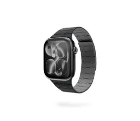 Epico Magnetic+ Silicone magnetický řemínek pro Apple Watch 42/44/45/46/49mm černá 