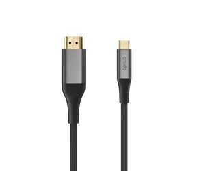 Epico UltraLink HDMI na USB-C kabel EC60 / 4K/60Hz / 2m / opletený kabel a hliníkové konektory / šedá 