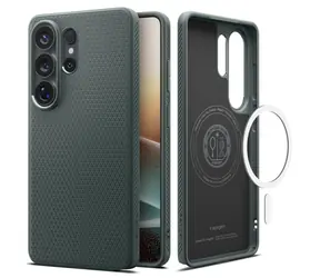 Spigen Liquid Air MagSafe ochranný kryt pro Samsung Galaxy S26 Ultra abyss green