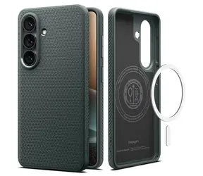 Spigen Liquid Air MagSafe ochranný kryt pro Samsung Galaxy S26 Plus abyss green