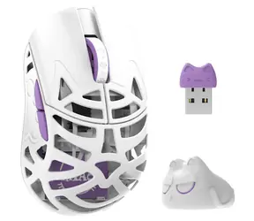 WLMOUSE Beast Miao bílá / bezdrátová myš / optická / 30000 DPI / 5 tlačítek / 2.4GHz / USB-C 
