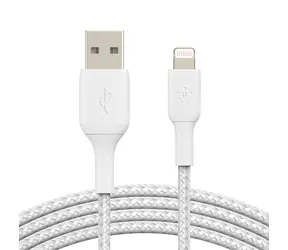 Belkin BOOST CHARGE kabel opletený USB-A na Lightning bílá / 2m 