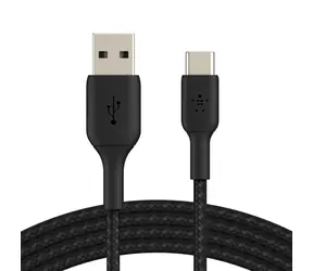Belkin BOOST CHARGE kabel opletený USB-A na USB-C černá / 2m
