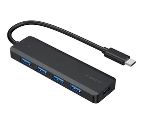 GEMBIRD UHB-CM-U3P4P-01 / 4portový rozbočovač USB 3.1 (Gen 1) / černá