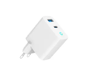 GEMBIRD TA-UC-PDQC30L-W-01 bílá / síťová nabíječka / 1x USB-A & 1x USB-C / 30W GaN 