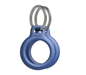 Belkin pouzdro na Apple AirTag s kroužkem na klíče modrá / 2ks