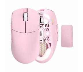 Lamzu Maya růžová / Bezdrátová herní myš / 30000 DPI / USB-C & 2.4GHz 