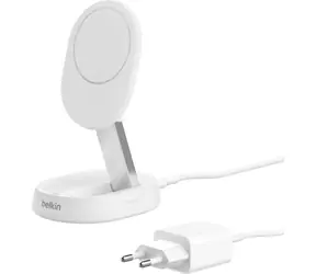 Belkin BOOST CHARGE PRO Qi2 Magnetický nabíjecí stojan bílá / 15W / konvertibilní