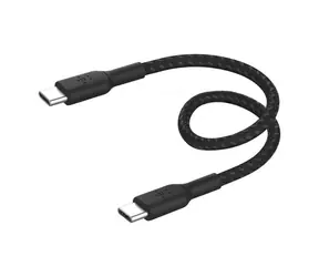 Belkin BOOST CHARGE napájecí kabel opletený USB-C na USB-C černá / 60W / 15cm