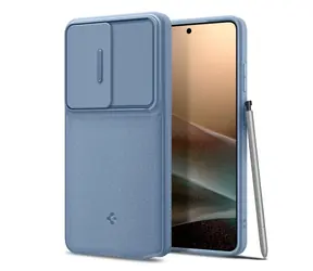 Spigen Optik Armor ochranný kryt pro Samsung Galaxy S26 Ultra light blue