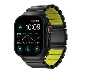 Nomad Stratos Band FKN řemínek pro Apple Watch 49mm/Ultra černá/zelená