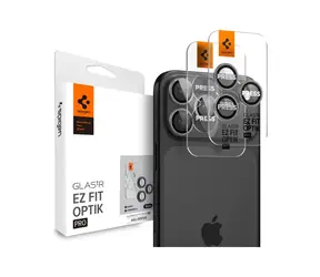 Spigen Glass tR EZ Fit Optik Pro skla na fotoaparát pro Apple iPhone 17/16/15/14 Pro / 17/16/15/14 Pro Max šedá / 2ks