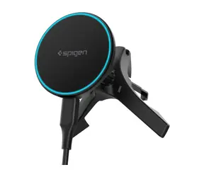 Spigen EV15MAQ Essential MagSafe bezdrátová nabíječka s držákem do auta černá