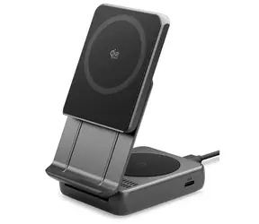 Spigen Essential MagSafe bezdrátová nabíječka 2v1 černá