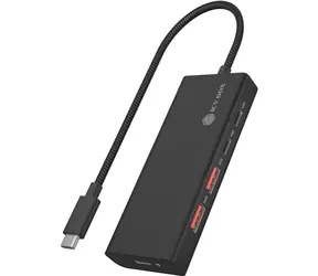 Icy Box IB-HUB1436-CPD černá / USB Hub / PD 100W / 2x USB-C 3.2 Gen2  / 2x USB-A 3.2 Gen2