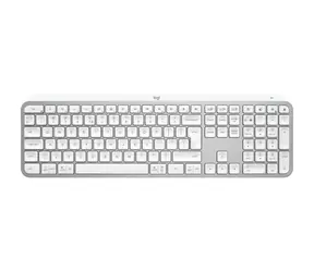 Logitech MX Keys S US bílá / bezdrátová klávesnice / USB-C / BT / US layout 