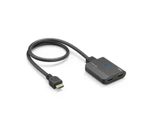 Hama HDMI 4K rozbočovač černá / 1 vstup / 2 výstupy