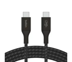 Belkin BOOST CHARGE kabel opletený USB-C na USB-C černá / 240W / 1m