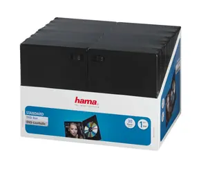 Hama DVD obal na 1 DVD s fólií 30 ks černá