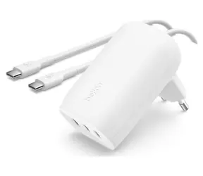 Belkin BOOST CHARGE charger bílá / nabíječka / 3x USB-C / 67W / PD / s 1m kabelem USB-C