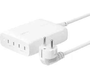 Belkin BOOST CHARGE PRO charger bílá / nabíječka / 4x USB-C /  200W / PD / GaN / s 1.5m síťovým kabelem