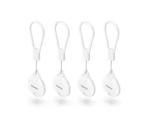 Hama lokalizační čip bílá /  Bluetooth lokátor pro Apple Find My / certifikace MFi / set 4 ks
