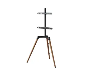 Hama podlahový TV stojan Real Wood / 400x400 / 35 kg / dřevo
