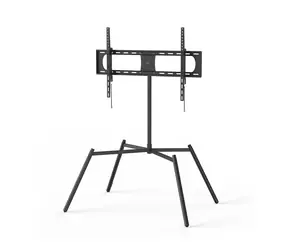 Hama podlahový TV stojan černá / nastavitelný / 900x600 / 50 kg