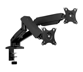 Icy Box IB-MS204-T černá / držák monitorů na stůl / 2 monitory / až 32" / VESA 75x75 - 100x100 / nosnost 9kg na rameno 