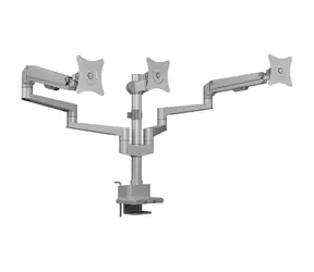 Icy Box IB-MS525-T šedá / držák monitorů na stůl / 3 monitory / až 30" / VESA 75x75 - 100x100 / nosnost 7kg na rameno