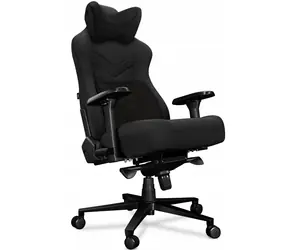 Yumisu 2053 Material černá / Herní židle / látka / nastavitelná / pojízdná kolečka / nosnost 150 kg