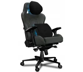 Yumisu 2050 Magnetic Material šedo-černá / Herní židle / látka / nastavitelná / pojízdná kolečka / nosnost 150 kg