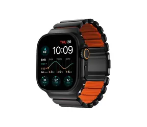 Nomad Stratos Band FKM řemínek pro Apple Watch 49mm/Ultra černá/oranžová