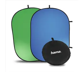 Hama skladací pozadí 2v1 zelená-modrá / 150x200 cm