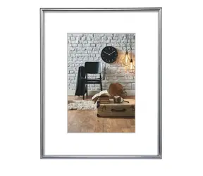 Hama rámeček plastový SEVILLA stříbrná / 50x70 cm / plastové sklo