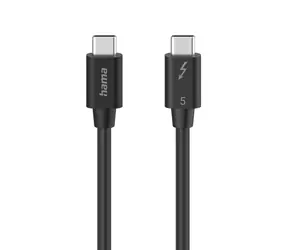 Hama Thunderbolt 5 kabel černá / USB-C / 1 m / 80 Gb/s / 240 W