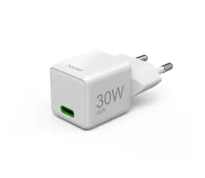 Hama rychlá USB nabíječka bílá / USB-C / 30 W / super-mini