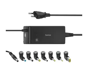 Hama univerzální napájecí adaptér pro notebook / 12-22 V / 90 W