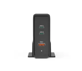 Hama USB nabíjecí stanice GaN černá / 2x USB-C PD / 1x USB-A QC / 140 W